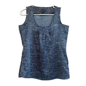 HARVE BENARD Satiny Sleeveless Blouse